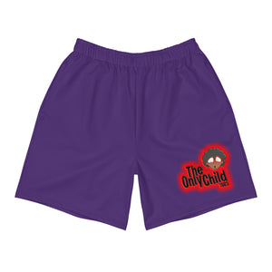 The Only Child 1983 Energy Burst Logo Men's Athletic Long Shorts (purple)