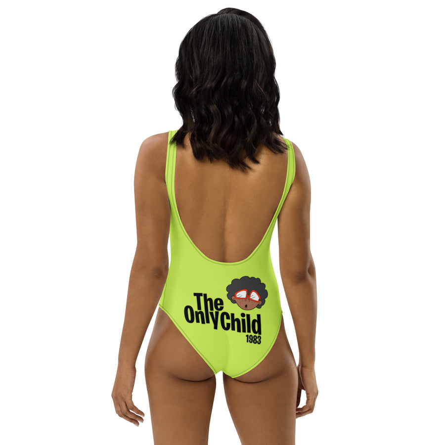 The Only Child 1983 BLACK LOVE MATTERS One-Piece Swimsuit (Electric Green)