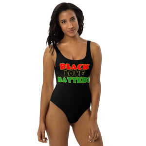 The Only Child 1983 BLACK LOVE MATTERS One-Piece Swimsuit (Black)