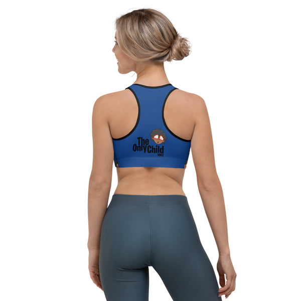 THE ONLY CHILD 1983 MONOGRAM BIGHEAD LOGO SPORTS BRA (BLUE)