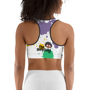 THE ONLY CHILD 1983 *LIMITED EDITION* MONOGRAM BIGHEAD LOGO SPORTS BRA (PAINT & SIP)
