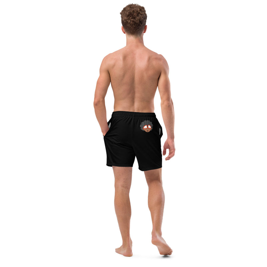 The Only Child 1983 Full Word Logo Men's swim trunks (black)