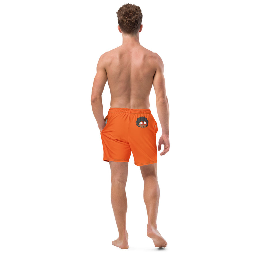 The Only Child 1983 Full Word Logo Men's swim trunks (orange)