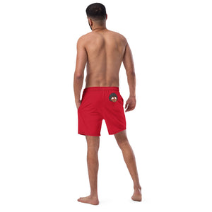 The Only Child 1983 Full Word Logo Men's swim trunks (red)