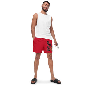 The Only Child 1983 Full Word Logo Men's swim trunks (red)
