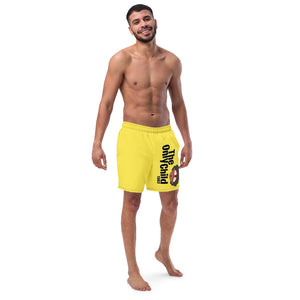 The Only Child 1983 Full Word Logo Men's swim trunks (yellow)