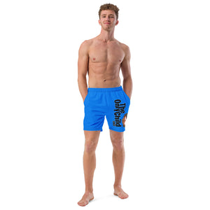 The Only Child 1983 Full Word Logo Men's swim trunks (blue)