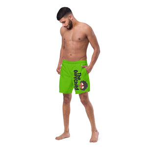 The Only Child 1983 Full Word Logo Men's swim trunks (green)