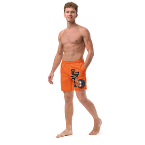 The Only Child 1983 Full Word Logo Men's swim trunks (orange)