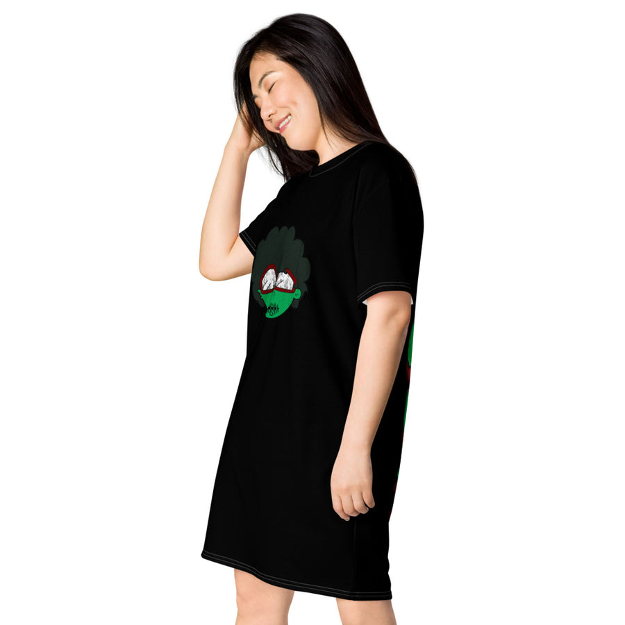 The Only Child 1983 Hallow's Eve Bighead Logo T-shirt dress