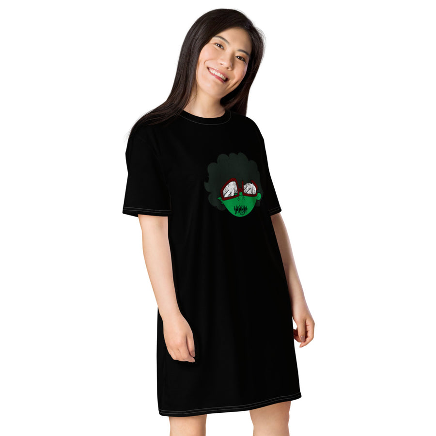 The Only Child 1983 Hallow's Eve Bighead Logo T-shirt dress
