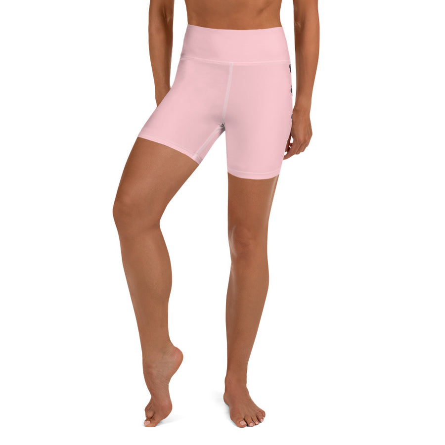 The Only Child 1983 Bighead Logo Sideline Yoga Shorts (PINK)