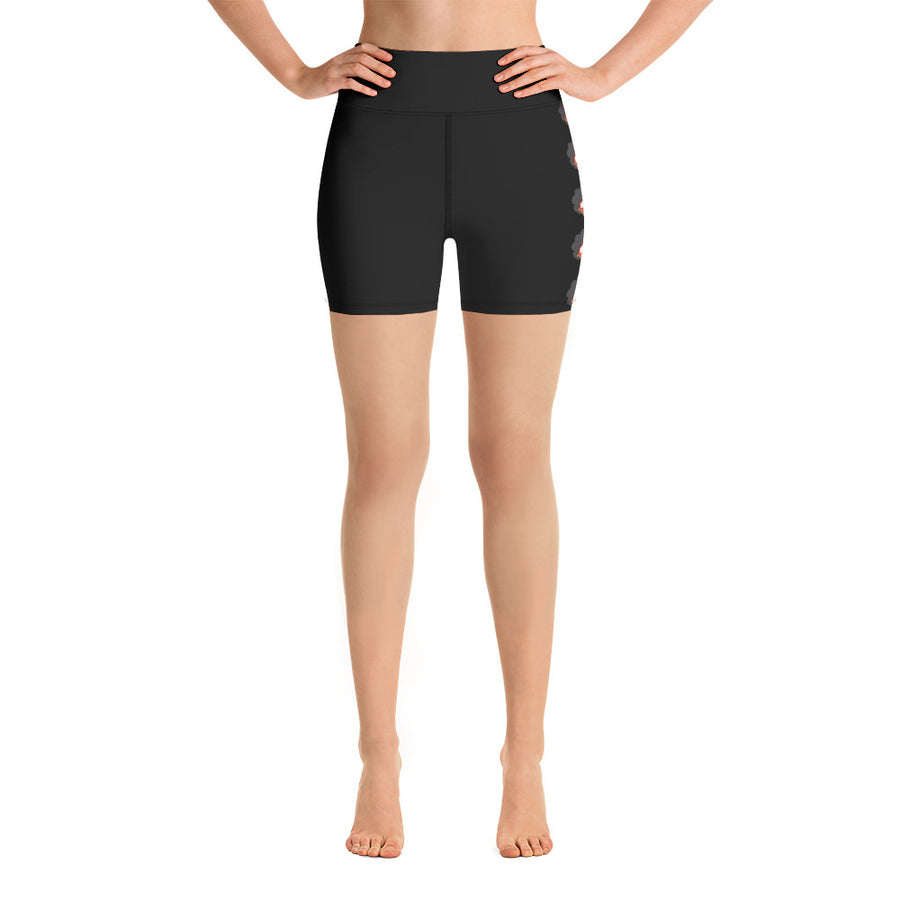 The Only Child 1983 Bighead Logo Sideline Yoga Shorts (BLACK)