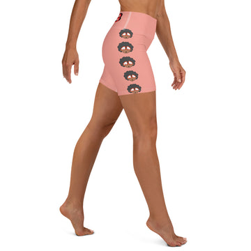 The Only Child 1983 Bighead Logo Sideline Yoga Shorts (MUAVE)
