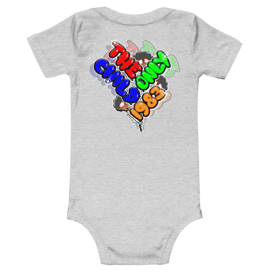 The Only Child 1983 Bunch of Balloons Baby short sleeve one piece