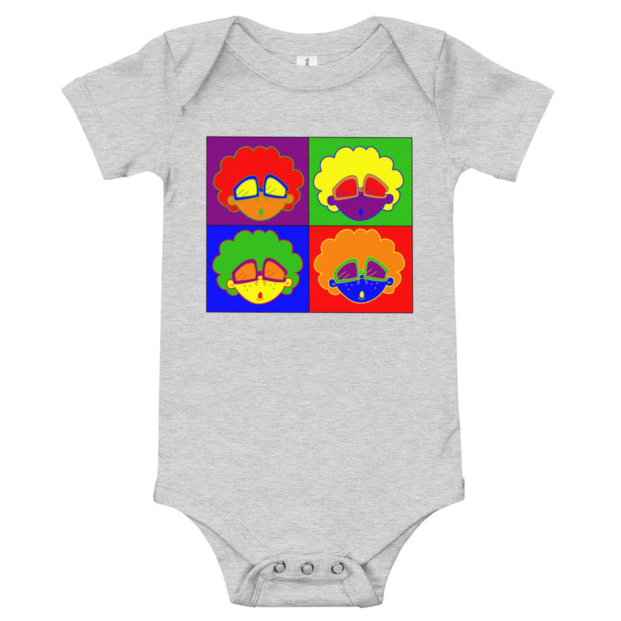 The Only Child 1983 Reggie Warhol Baby short sleeve one piece