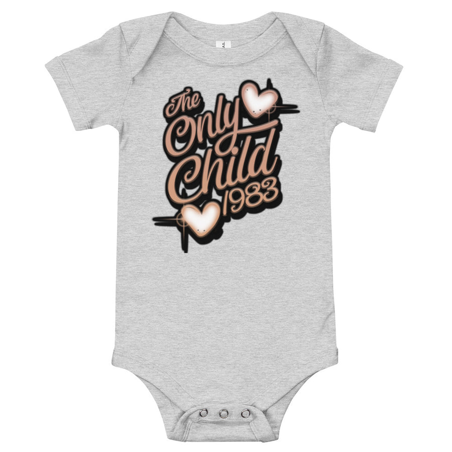 The Only Child 1983 Neat Airbrush Baby short sleeve one piece