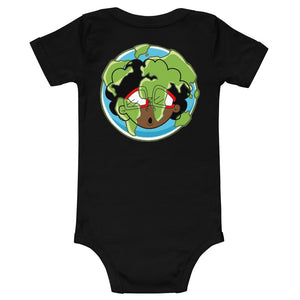 The Only Child 1983 Bighead Earth Day Logo Baby short sleeve one piece