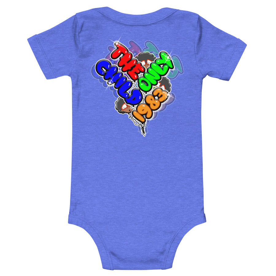 The Only Child 1983 Bunch of Balloons Baby short sleeve one piece