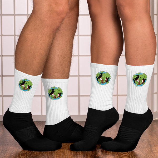 The Only Child 1983 Bighead Earth Day Logo Socks
