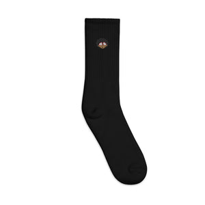 The Only Child 1983 Embroidered Bighead Logo socks