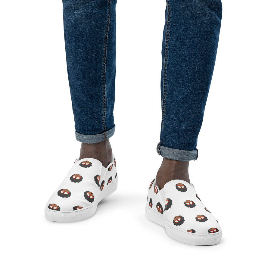 The Only Child 1983 Monogram Bighead Logo Men’s slip-on canvas shoes