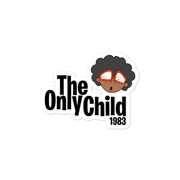 The Only Child 1983 font logo Bubble-free stickers