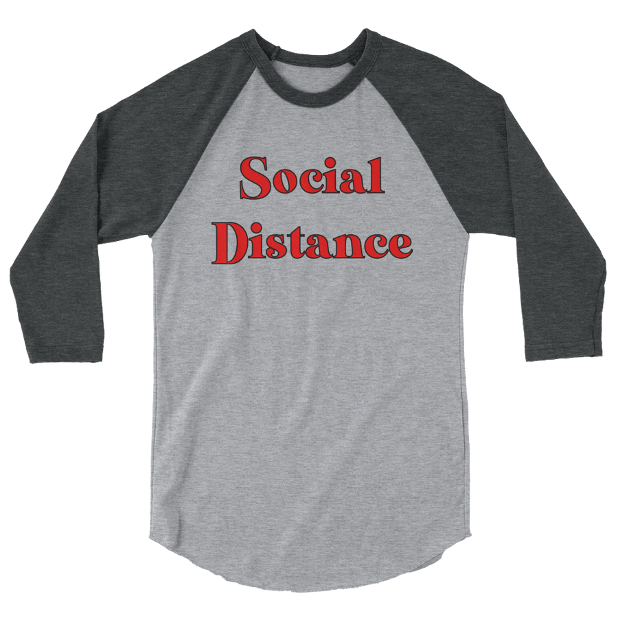 The Only Child 1983 Social Distance 3/4 sleeve raglan shirt