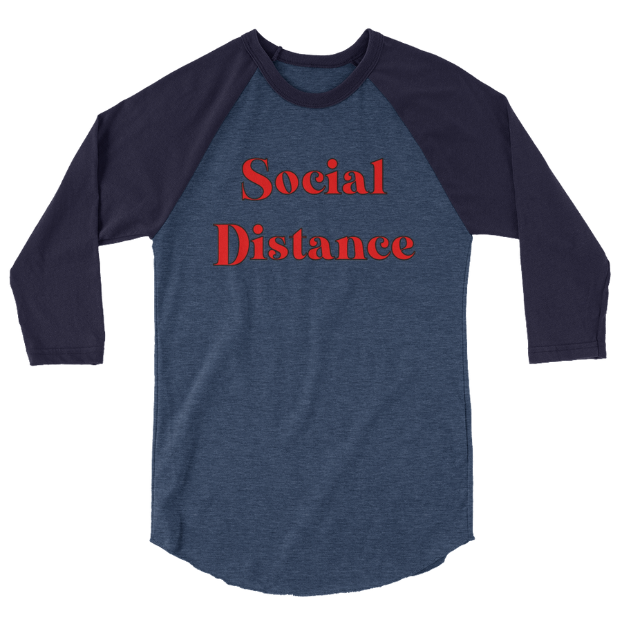 The Only Child 1983 Social Distance 3/4 sleeve raglan shirt