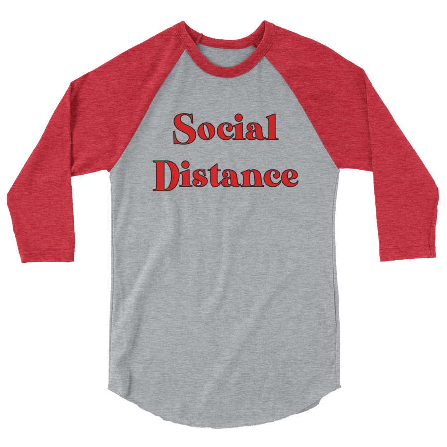 The Only Child 1983 Social Distance 3/4 sleeve raglan shirt