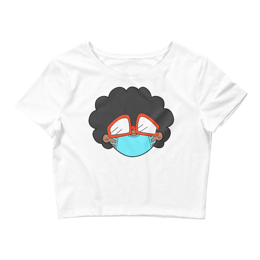 The Only Child 1983 Social Distance Bighead Logo Women’s Crop Tee