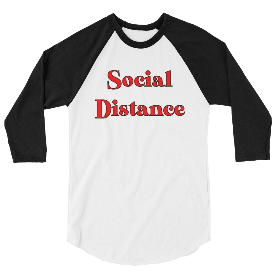 The Only Child 1983 Social Distance 3/4 sleeve raglan shirt