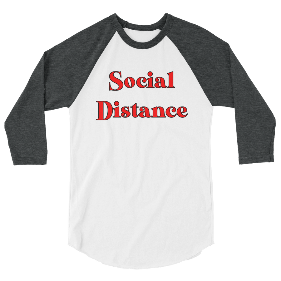 The Only Child 1983 Social Distance 3/4 sleeve raglan shirt