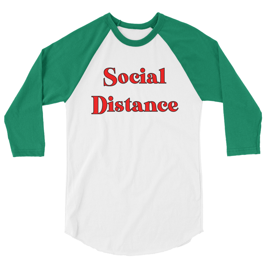 The Only Child 1983 Social Distance 3/4 sleeve raglan shirt