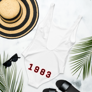 The Only Child 1983 Bighead logo One-Piece Swimsuit