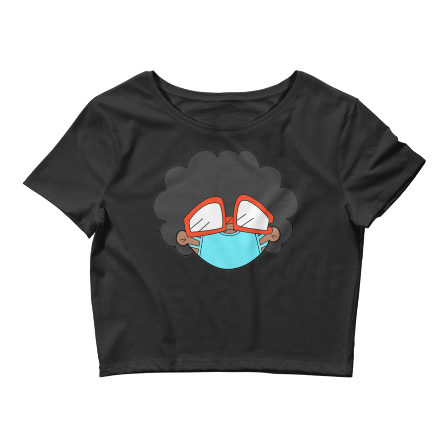 The Only Child 1983 Social Distance Bighead Logo Women’s Crop Tee