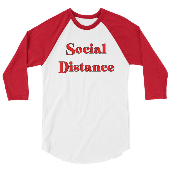 The Only Child 1983 Social Distance 3/4 sleeve raglan shirt