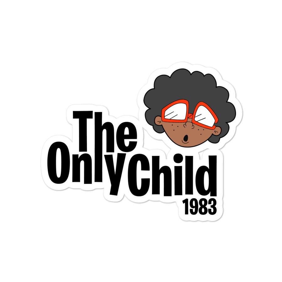 The Only Child 1983 font logo Bubble-free stickers