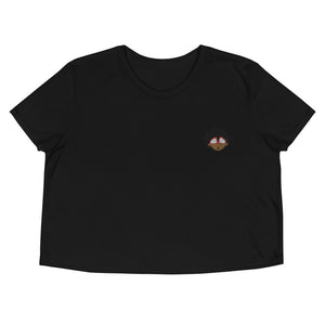 The Only Child 1983 Embroidered Bighead Logo Flow Crop Tee