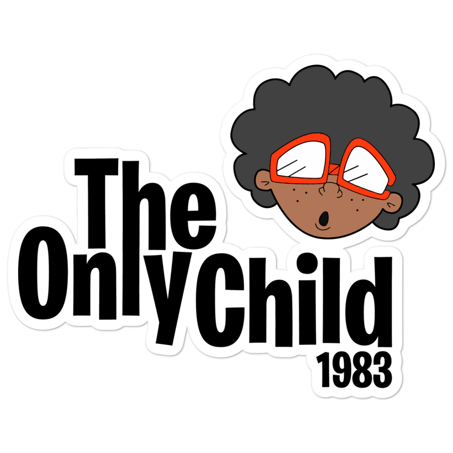The Only Child 1983 font logo Bubble-free stickers