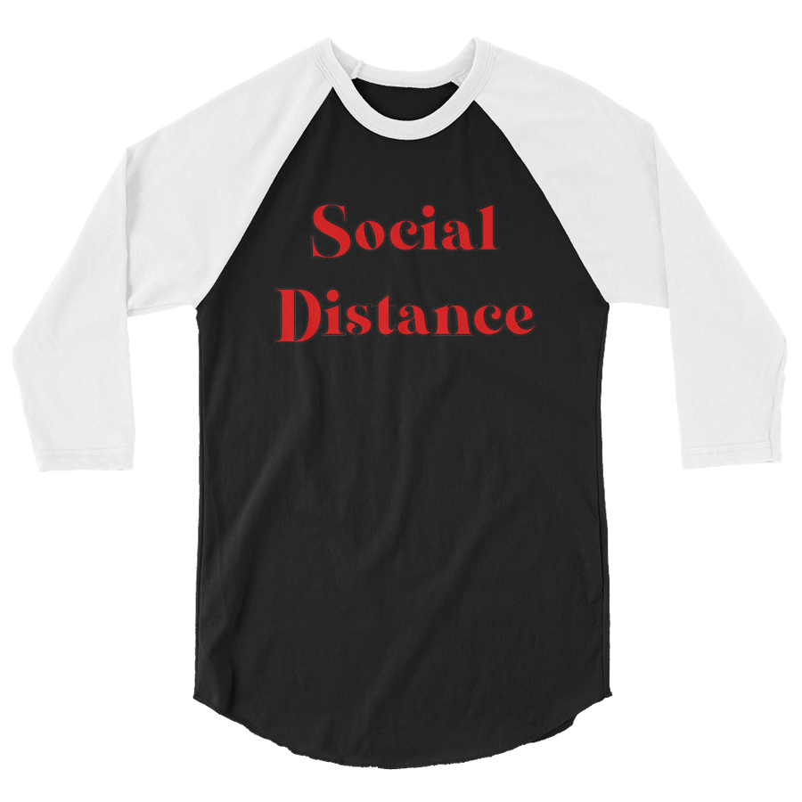 The Only Child 1983 Social Distance 3/4 sleeve raglan shirt