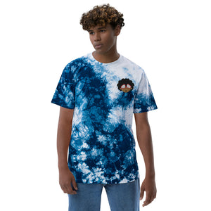 The Only Child 1983 Embroidered Bighead Logo Oversized tie-dye t-shirt
