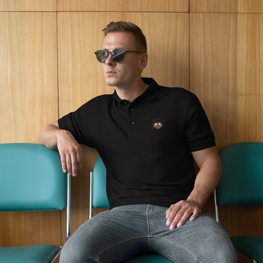 The Only Child 1983 Embroidered Bighead Logo Men's Premium Polo