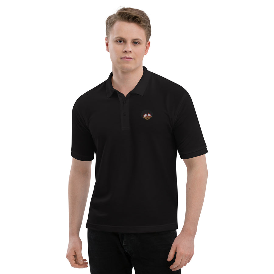 The Only Child 1983 Embroidered Bighead Logo Men's Premium Polo
