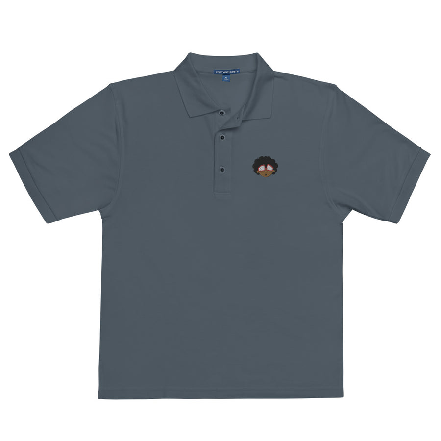 The Only Child 1983 Embroidered Bighead Logo Men's Premium Polo