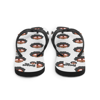 The Only Child 1983 Monogram Bighead Logo Flip-Flops