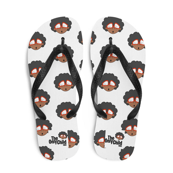 The Only Child 1983 Monogram Bighead Logo Flip-Flops