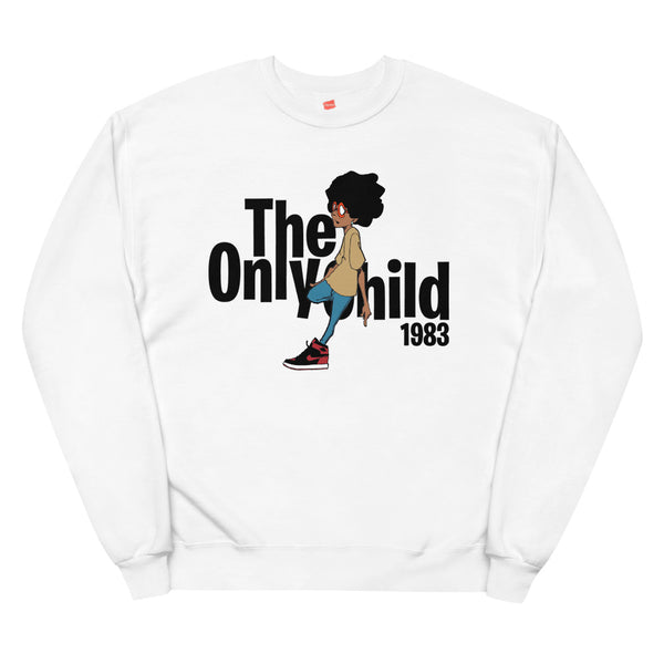 The Only Child 1983 Regg in Bred 1’s Unisex fleece sweatshirt