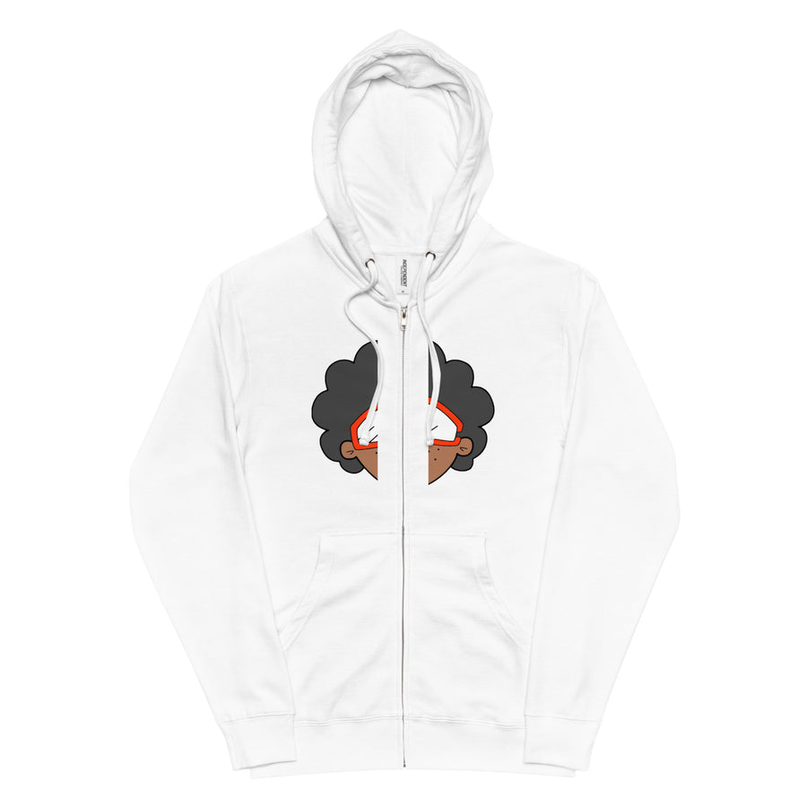 The Only Child 1983 Bighead Logo Unisex fleece zip up hoodie