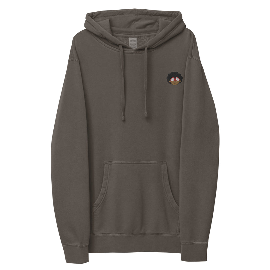 The Only Child 1983 Embroidered Bighead Logo Unisex pigment-dyed hoodie